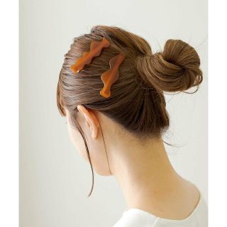 サニーレーベル(Sonny Label)の【ブラウン】ウェーブヘアクリップ(バレッタ/ヘアクリップ)