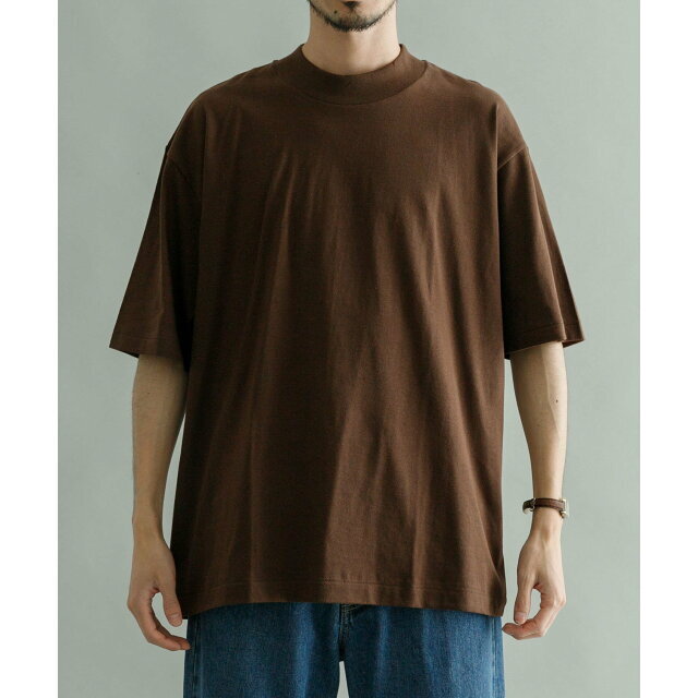 URBAN RESEARCH(アーバンリサーチ)の【BROWN】『WEB限定/別注』久米繊維*URBAN RESEARCH モックネックショートスリーブ Tシャツ その他のその他(その他)の商品写真