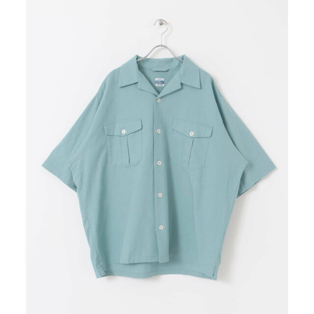 【BLUE】ARMY TWILL Cotton/Linen Utility Shirts