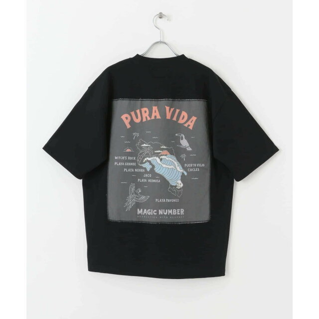 Sonny Label(サニーレーベル)の【BLACK】【M】MAGIC NUMBER PURAVIDA SHORT-SLEEVE T-SHIRTS メンズのトップス(Tシャツ/カットソー(半袖/袖なし))の商品写真