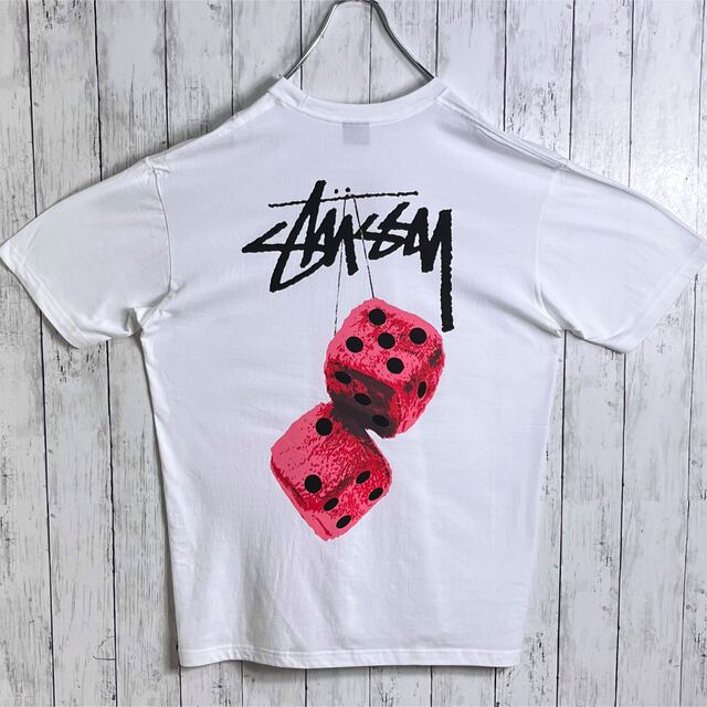 【新品】【両面プリント】ステューシー ダイス Tシャツ XL ホワイト