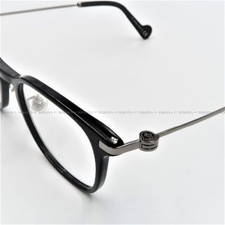 MONCLER - MONCLER ML5078-D 001 メガネ フレーム ブラック ガンメタの