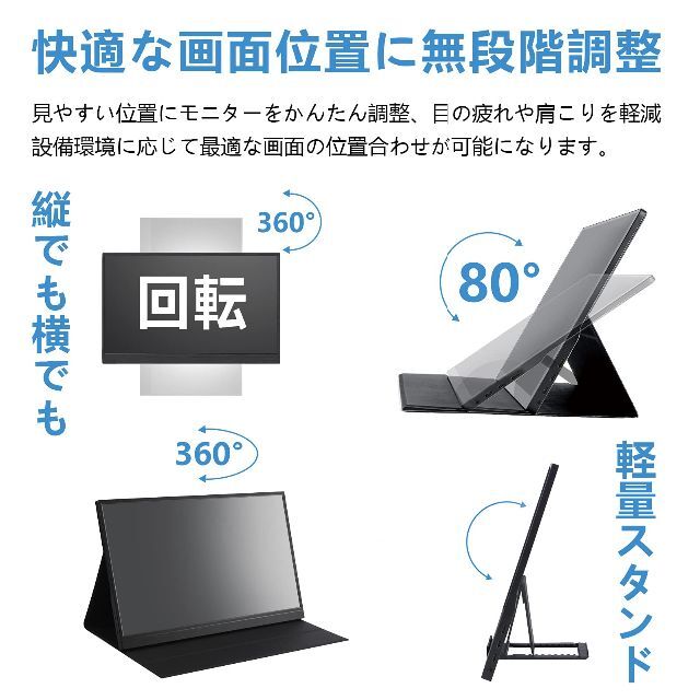Acouto P17SE モバイルモニター 17.3インチ 超軽量 超薄型 疲れ | www