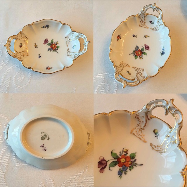 ドイツ】美品 ニュンヘンブルグ フラワーブーケ カップ&ソーサー 豪華