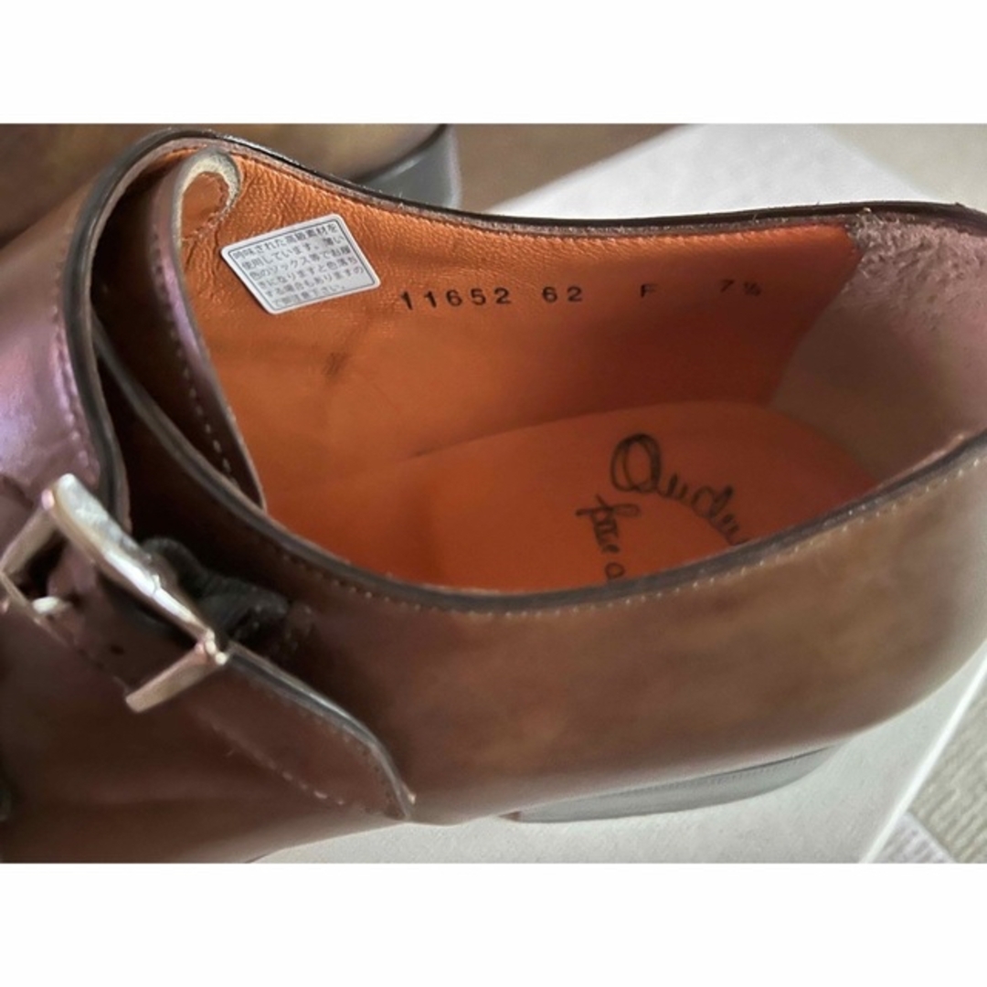 サントーニ　SANTONI ダブルモンク　ブラウン系　サイズUK7.5