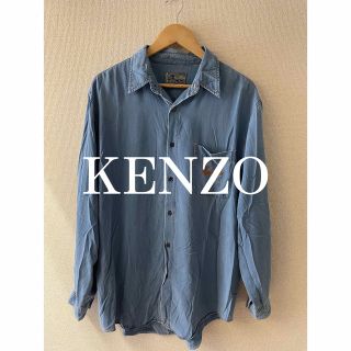 ケンゾー(KENZO)のKENZO Jeans ケンゾー　ジーンズ　90s 長袖シャツ　北斎タグ(シャツ)