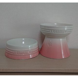 ルクルーゼ(LE CREUSET)のル・クルーゼ   ペットボウルセット  パウダーピンク(その他)