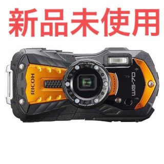 リコー(RICOH)の【新品未開封】RICOH WG-70 オレンジ(コンパクトデジタルカメラ)