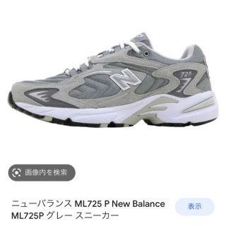 ニューバランス(New Balance)の✳︎ NEW BALANCE ML725 P GRAY 27cm(スニーカー)