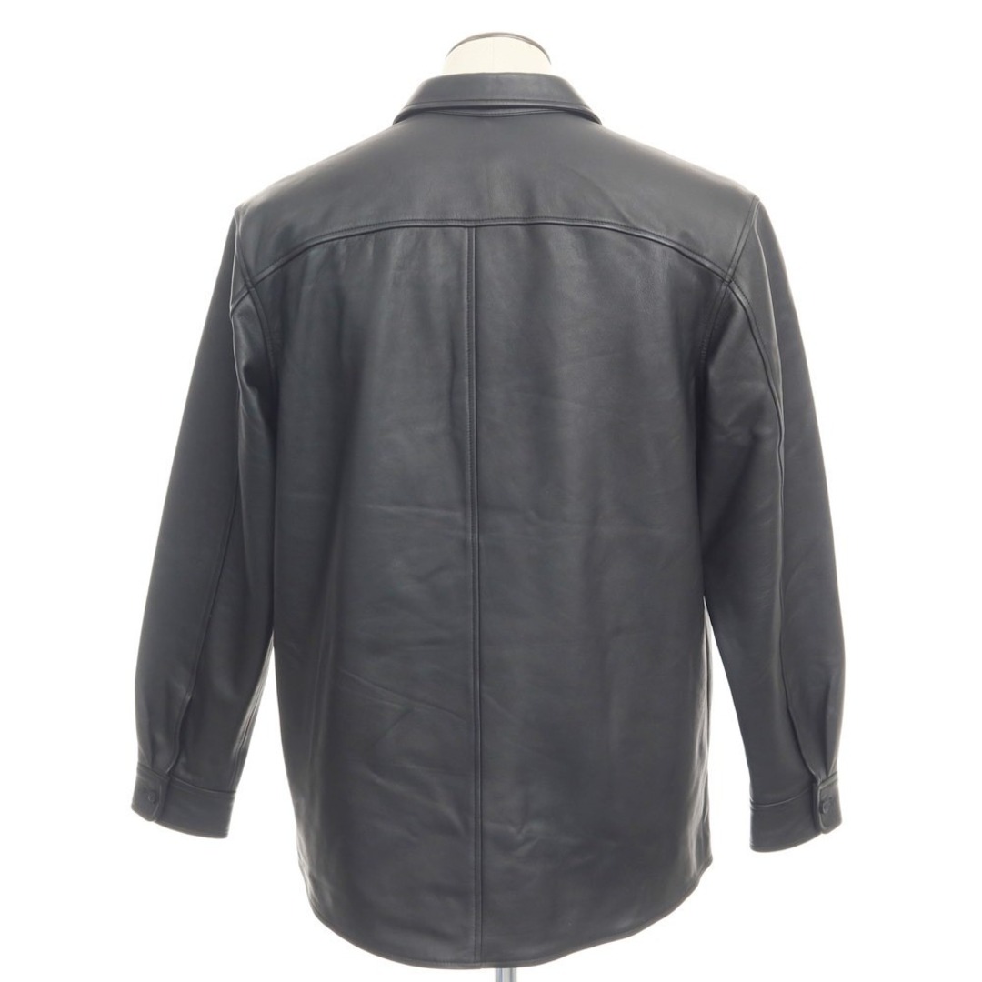 Supreme LeatherShirt 21FW BLACK M レザーシャツ