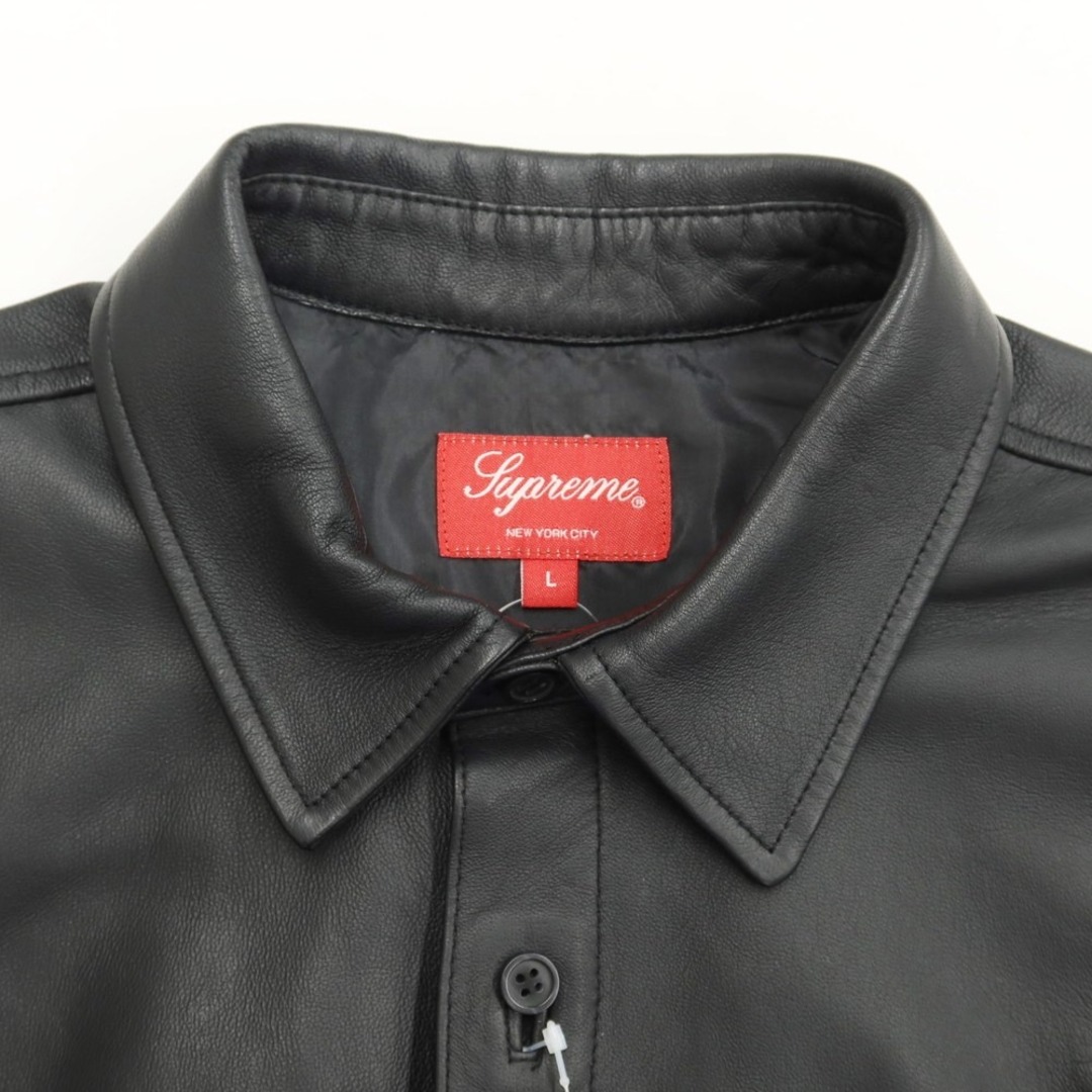 supreme leather shirt Lサイズ