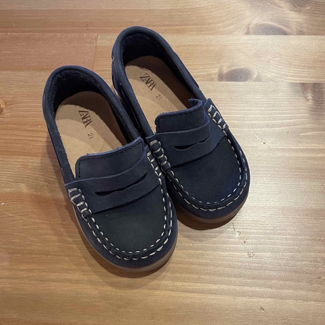 ZARA KIDS(ザラキッズ)のZARA kids 本革ローファー キッズ/ベビー/マタニティのベビー靴/シューズ(~14cm)(ローファー)の商品写真