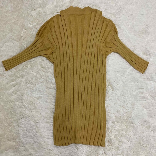 MAISON EUREKA(メゾンエウレカ)のメゾンエウレカ　STRIPE RIB MOCK NECK 未使用 レディースのトップス(シャツ/ブラウス(長袖/七分))の商品写真