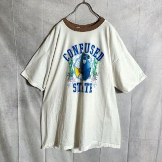 ディズニー(Disney)のディズニー　90s Tシャツ　リンガーネック　プリントTシャツ(Tシャツ/カットソー(半袖/袖なし))