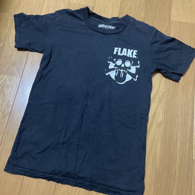 FLAKE(フレイク)のフレイク♡140♡ブラック Tシャツ♡スカル キッズ/ベビー/マタニティのキッズ服男の子用(90cm~)(Tシャツ/カットソー)の商品写真