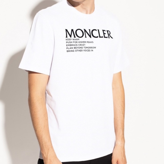 ☆希少☆ MONCLER Tシャツ Ｍ モンクレール ホワイト ワッペン 完売品-