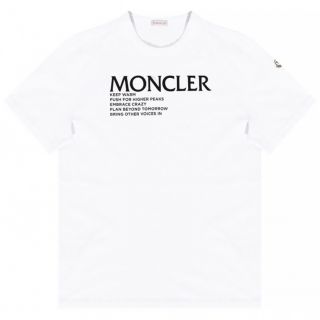 モンクレール(MONCLER)の★希少★ MONCLER Tシャツ Ｍ　モンクレール ホワイト ワッペン 完売品(Tシャツ/カットソー(半袖/袖なし))