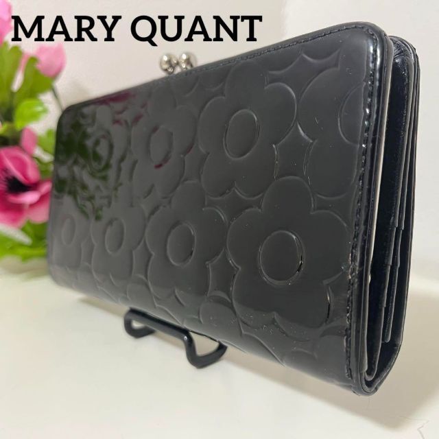 MARY QUANT(マリークワント)の✨美品✨　MARY QUANT　マリークワント　エナメル　がま口　デイジー型押し レディースのファッション小物(財布)の商品写真