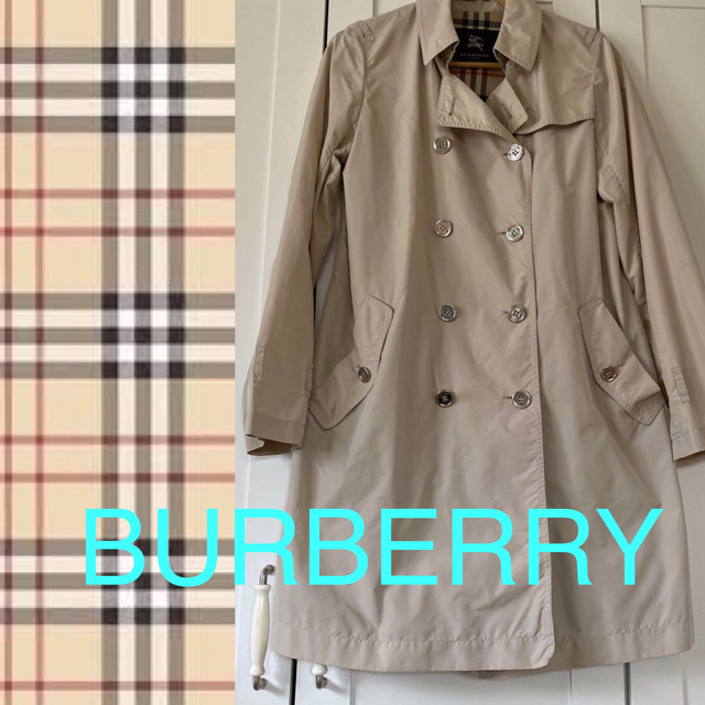 BURBERRY(バーバリー)のバーバリー　スプリングコート　スワロフスキー付　レインコート レディースのジャケット/アウター(スプリングコート)の商品写真