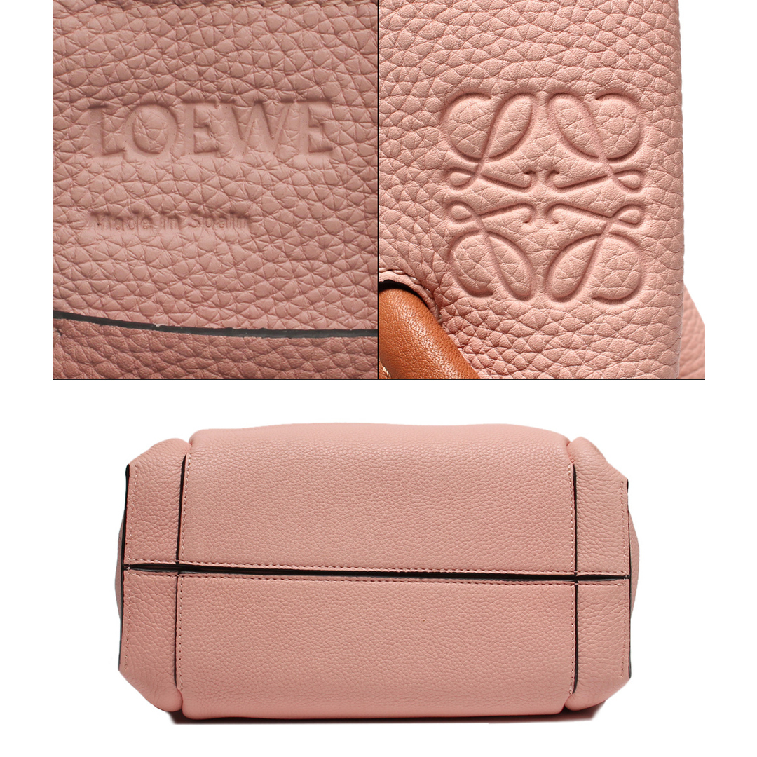 LOEWE(ロエベ)の美品 ロエベ レザートートバッグ ハンドバッグ ピンク×ブラウン レディース レディースのバッグ(トートバッグ)の商品写真