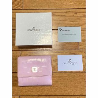 クレージュ(Courreges)の<箱付き>クレージュ 折り財布 ピンク(財布)