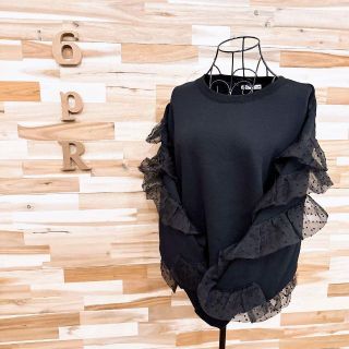 【ザラ】 ZARA 七分袖 スウェット オールシーズン シンプル グレー系