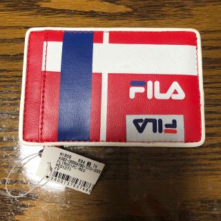 フィラ(FILA)のFILA 定期券入れ　赤(名刺入れ/定期入れ)