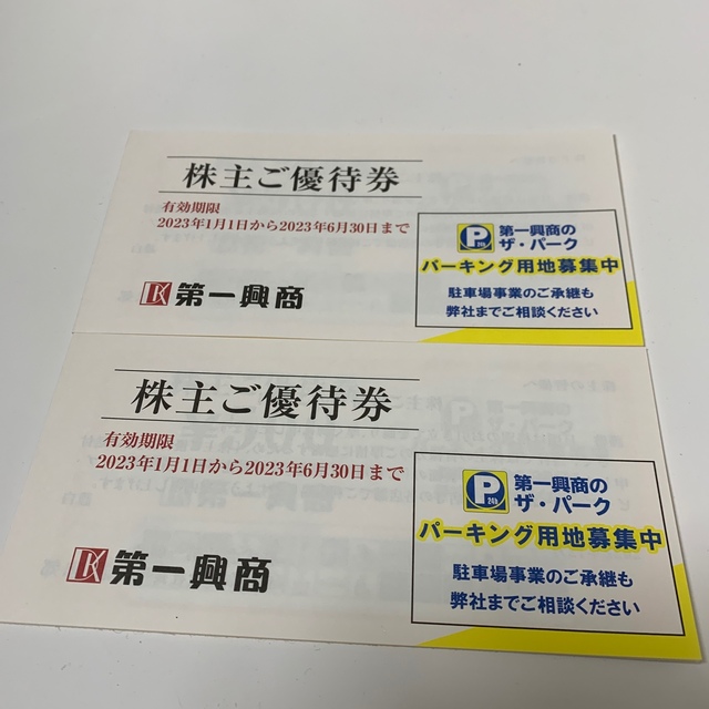 第一興商 株主優待券 10000円分 ビックエコー