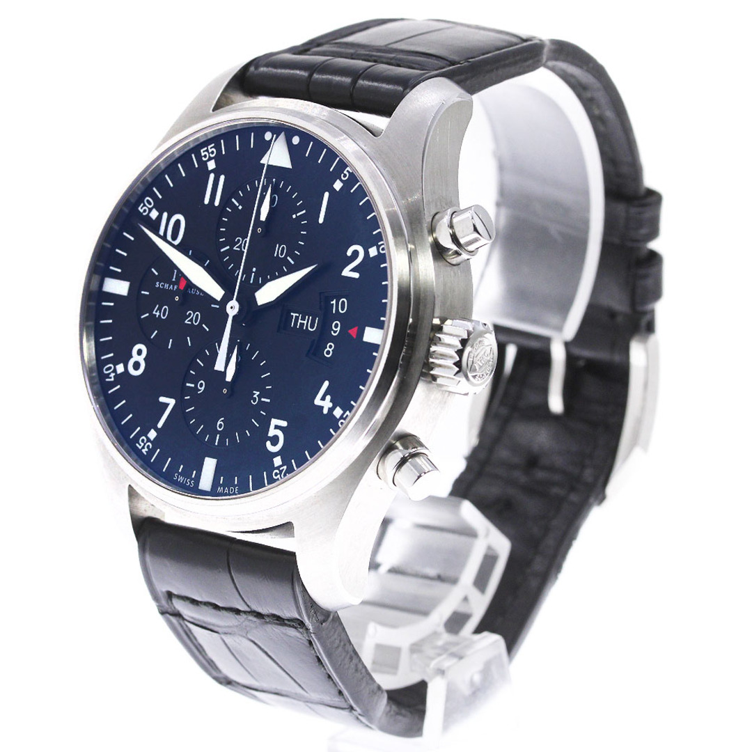 IWC IWC SCHAFFHAUSEN IW377710 パイロットウォッチ クロノグラフ デイデイト 自動巻き メンズ _759910