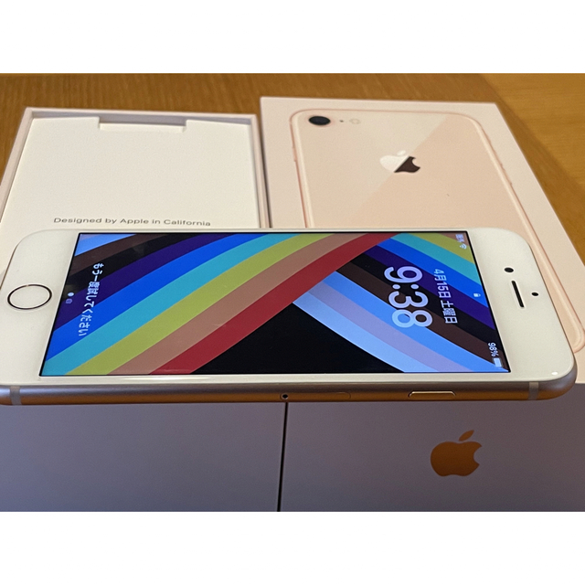 ［美品］※値下げ中 simフリー iPhone8 64GB ゴールド