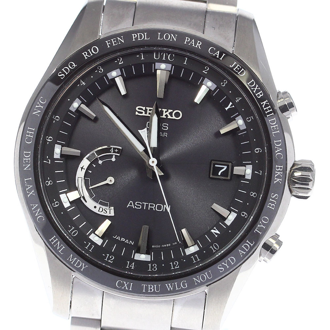 セイコー SEIKO SBXB085/8X22-0AG0-2 アストロン デイト ソーラー電波 メンズ 良品 _747679