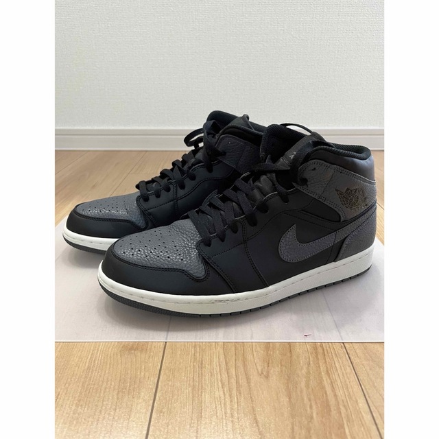 AIR JORDAN 1 RETRO MID BLACK DARK GREYエアジョーダン1