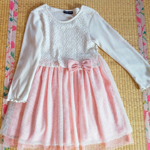 ワンピース　ドレス　ピンク　プリンセス　レース キッズ/ベビー/マタニティのキッズ服女の子用(90cm~)(ワンピース)の商品写真