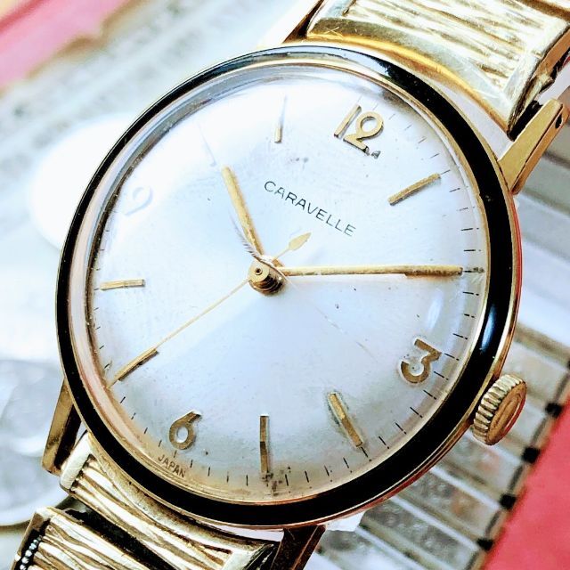 高級腕時計キャラベル】Caravelle 1970年代 手巻き 17石 - 腕時計