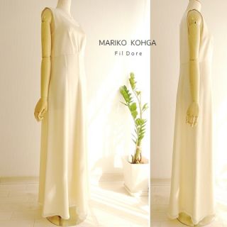 トウキョウソワール(TOKYO SOIR)の東京ソワール MARIKO KOHGA Fil Dore ドレスワンピース L (ロングドレス)