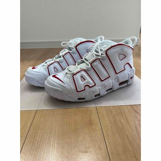 ナイキ(NIKE)のNIKE AIR MORE UPTEMPO "WHITE/VARSITY RED(スニーカー)