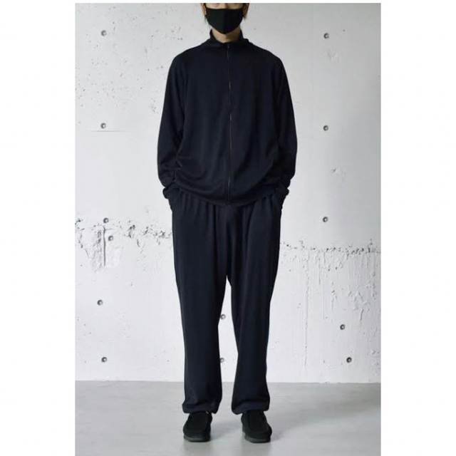 comoli 22ss シルクトラックニット　セットアップ　ネイビー　1