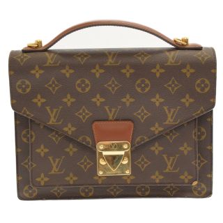 ルイヴィトン(LOUIS VUITTON)のLOUIS VUITTON ルイヴィトン モノグラム モンソー 28 セカンドバッグ ブラウン(その他)