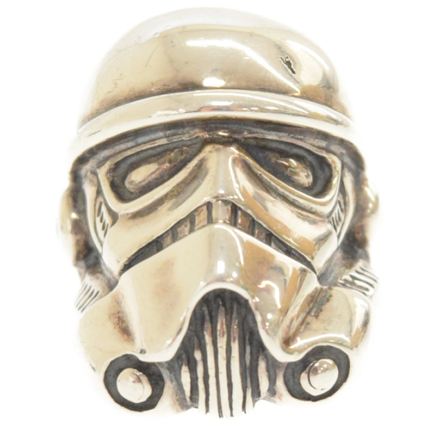 BILL WALL LEATHER(ビルウォールレザー)のBill Wall Leather/BWL ビルウォールレザー ×STARWARS R-SW-26/Storm Trooper Ring Ltd.30×スターウォーズコラボ ストームトルーパーリング シルバー メンズのアクセサリー(リング(指輪))の商品写真