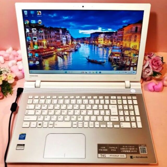 爆速新品SSD♪Webカメラ✨キラキラゴールド✨東芝　薄型 ❤️最新Win11 1