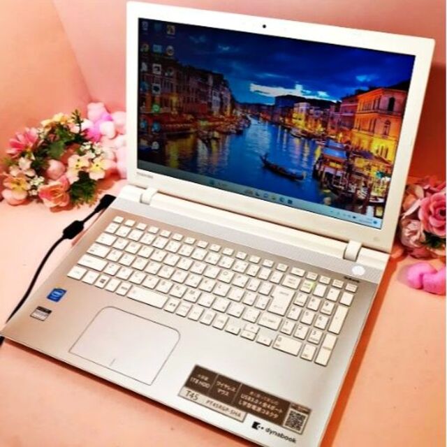 爆速新品SSD♪Webカメラ✨キラキラゴールド✨東芝 薄型 ❤️最新Win11