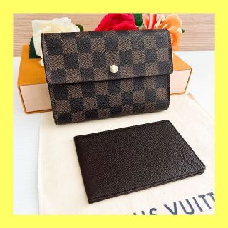 ルイヴィトン(LOUIS VUITTON)の⭐極美品⭐ヴィトン ポルトトレゾール エテュイ パピエ 三つ折り財布 パスケース(財布)