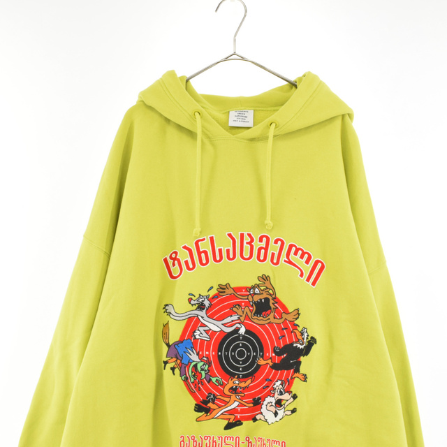 VETEMENTS ヴェトモン 19SS CARTOON HOODIE USS197010 カートゥーン