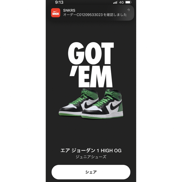 Jordan Brand（NIKE）(ジョーダン)の23.5 Nike GS Air Jordan 1 Retro High OG レディースの靴/シューズ(スニーカー)の商品写真