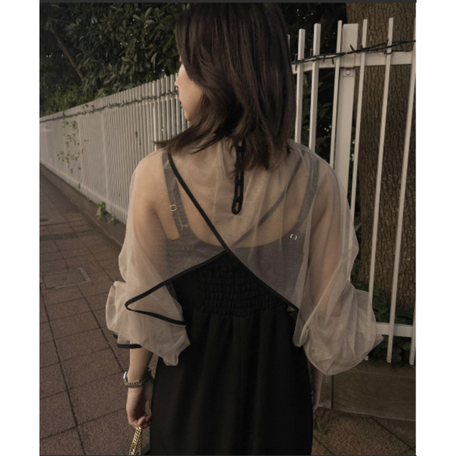 Ameri Vintage MANY WAY AIRY VEIL DRESS 黒 国内外の人気が集結 e