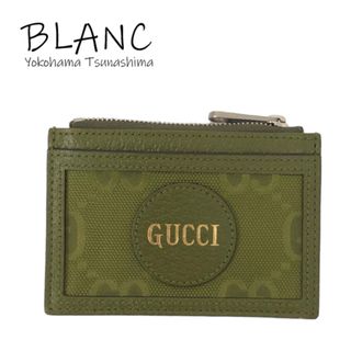 グッチ(Gucci)のグッチ オフザグリット コイン カードケース フォレストグリーン 小銭入れ GGナイロン レザー 625583 横浜BLANC(財布)