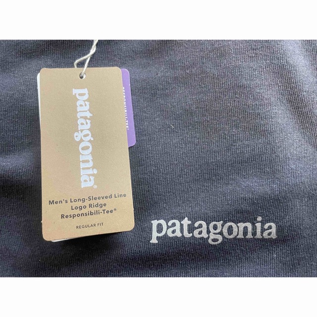 patagonia(パタゴニア)のパタゴニア　ロンt  ロングスリーブラインロゴリッジレスポンシビリティー メンズのトップス(Tシャツ/カットソー(七分/長袖))の商品写真