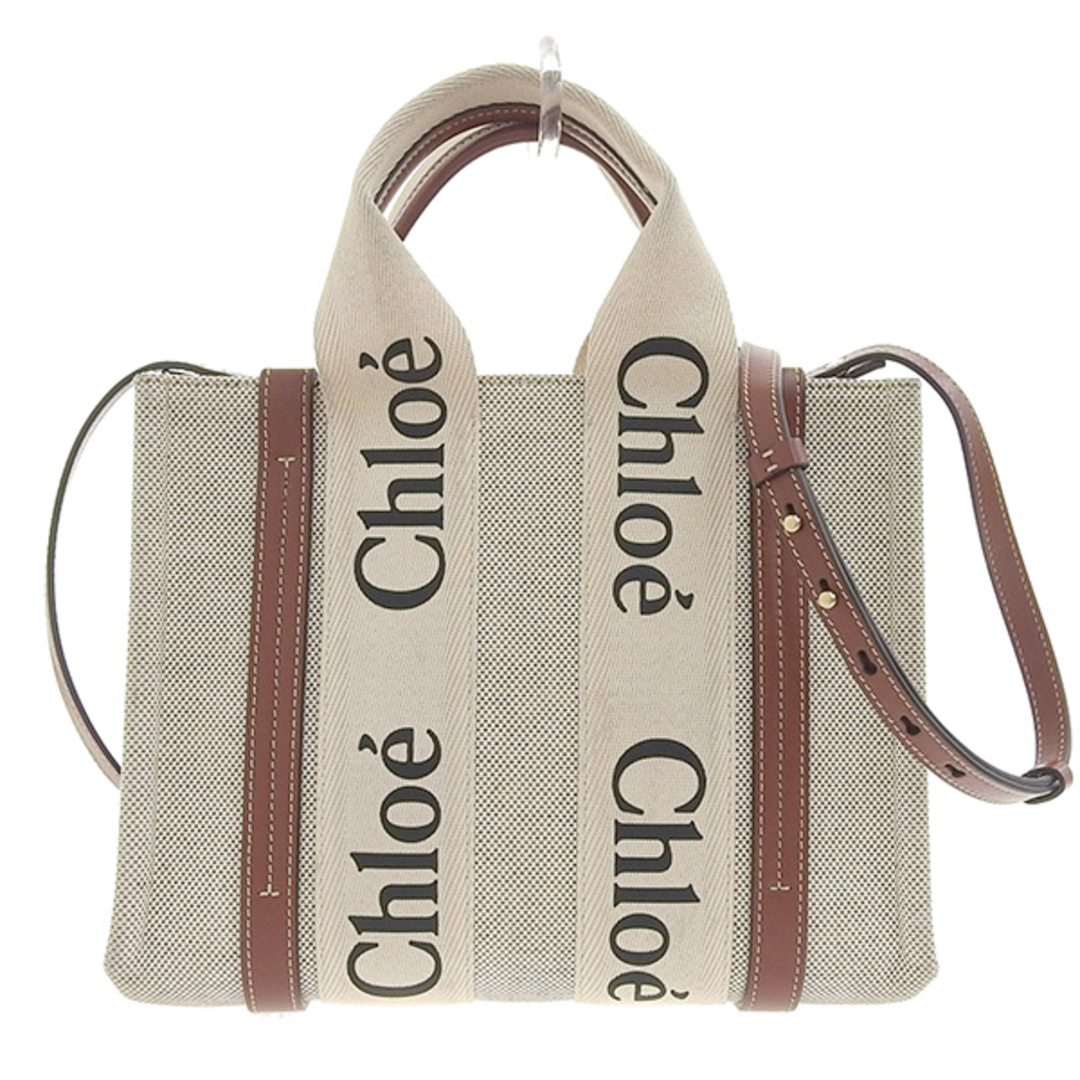 大割引 スモール ウッディ woody キャンバス クロエ 【中古】Chloe