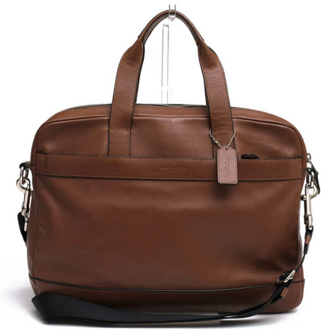 コーチ/COACH バッグ ブリーフケース ビジネスバッグ 鞄 ビジネス メンズ 男性 男性用レザー 革 本革 ブラウン 茶 F54801 Hamilton Bag In Smooth Leather ハミルトン バッグ 2WAY ショルダーバッグ | フリマアプリ ラクマ