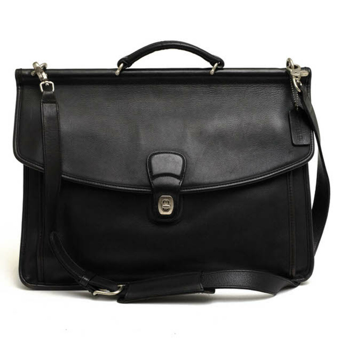 コーチ/COACH バッグ ブリーフケース ビジネスバッグ 鞄 ビジネス メンズ 男性 男性用レザー 革 本革 ブラック 黒 5266 Beekman ビークマン ブリーフ X フラップ式 2WAY ショルダーバッグ | フリマアプリ ラクマ